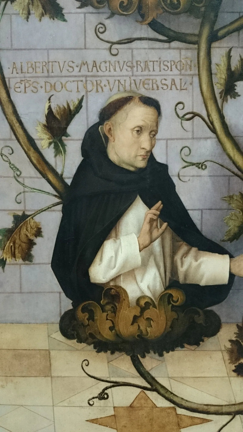 Retablo dominicano de Frankfurt: Linaje de la orden dominicana (parte inferior) - Hans Holbein el Viejo