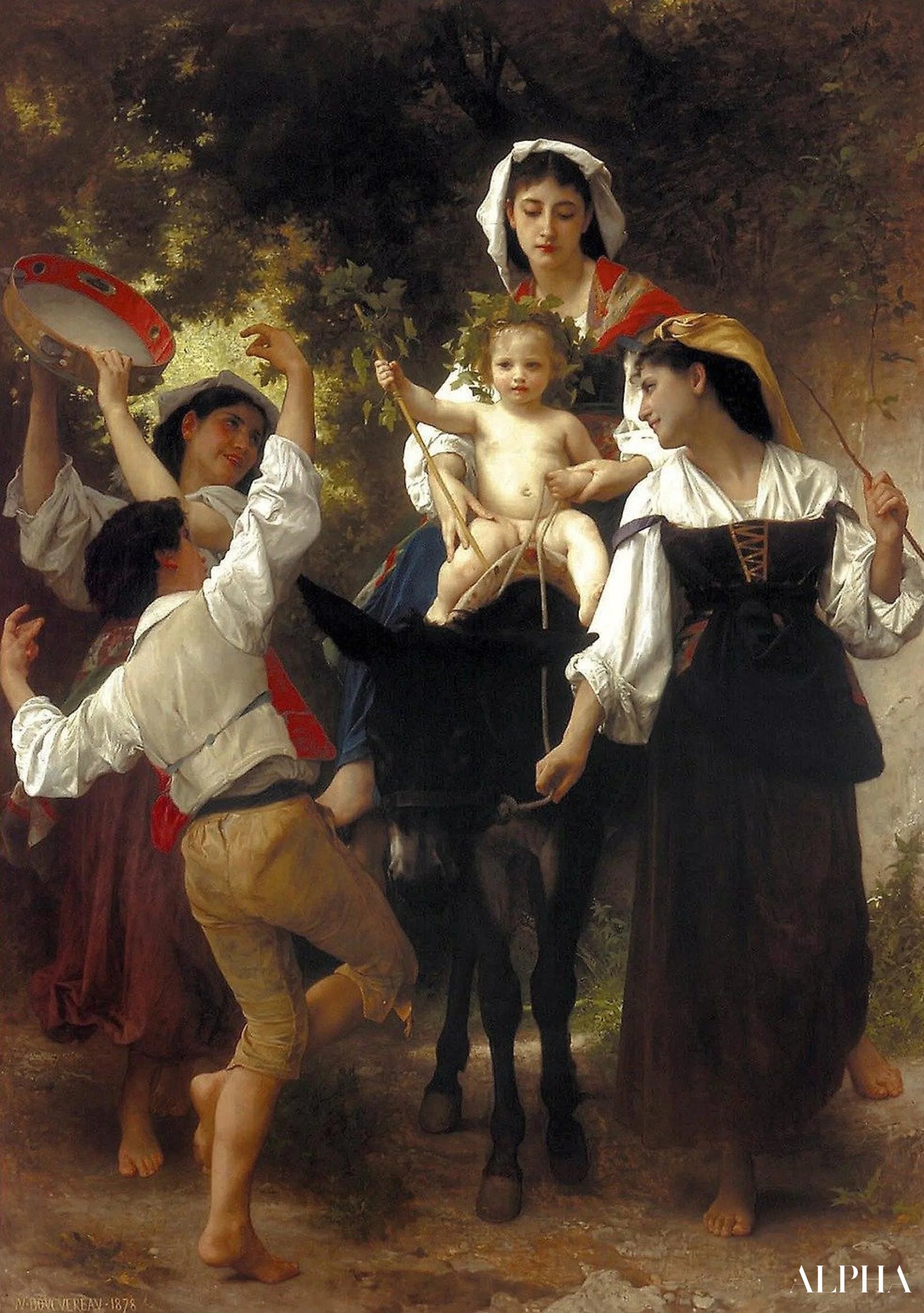 Ritorno dal raccolto - William Bouguereau - Riproduzioni di quadri e dipinti di alta qualità