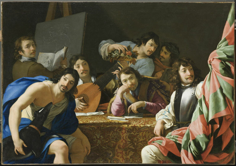 Riunione di amici - Eustache Le Sueur