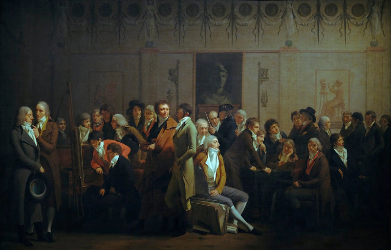 Riunione di artisti nell'atelier di Isabey - Louis-Léopold Boilly