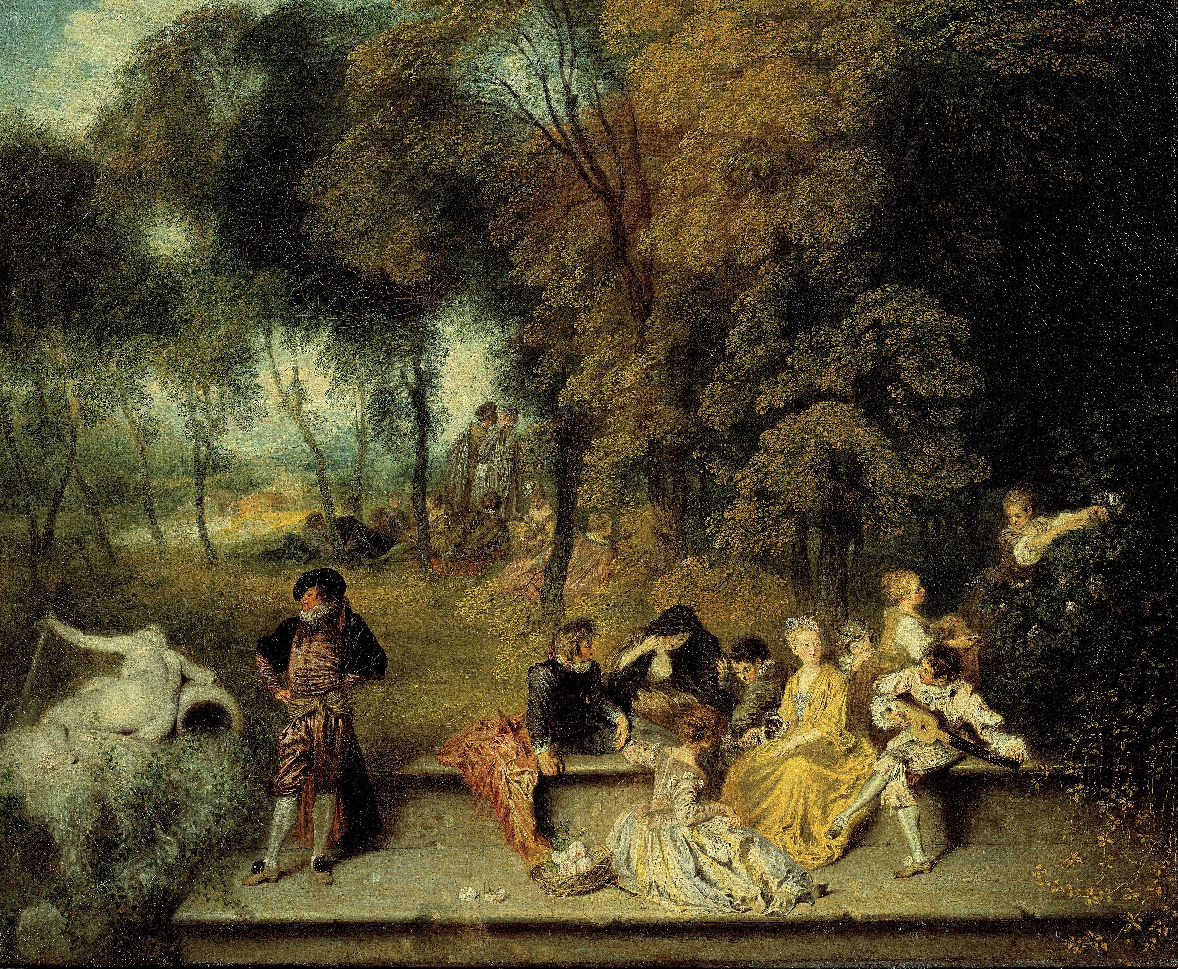 Réunion en plein air - Antoine Watteau - Alpha Reproduction
