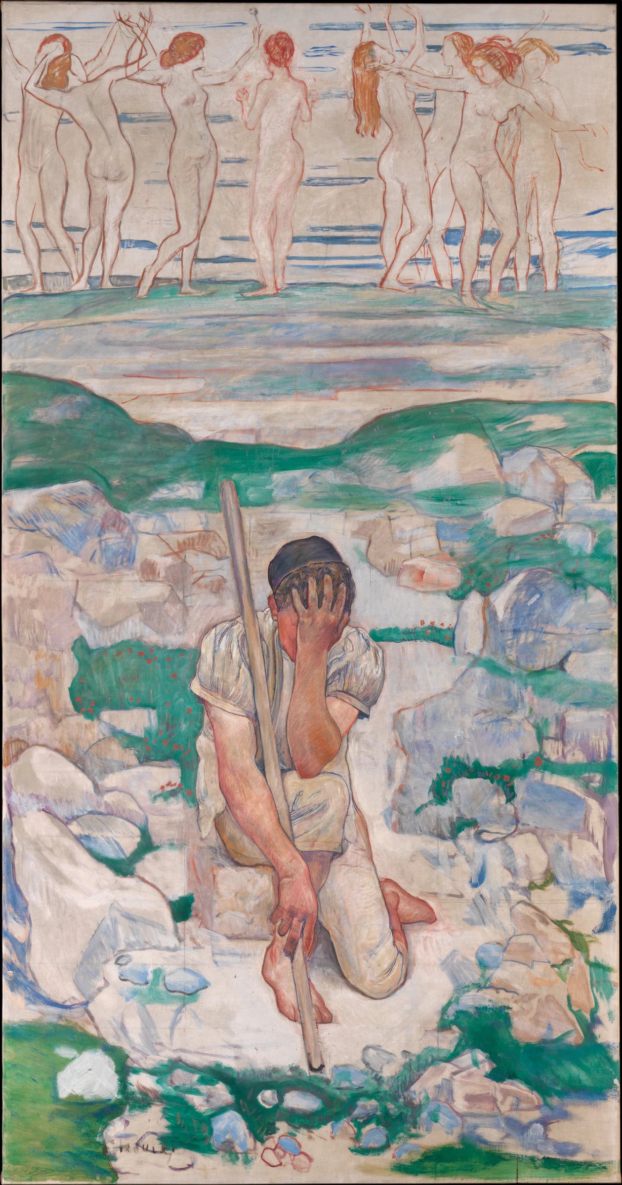 Le rêve du berger - Ferdinand Hodler