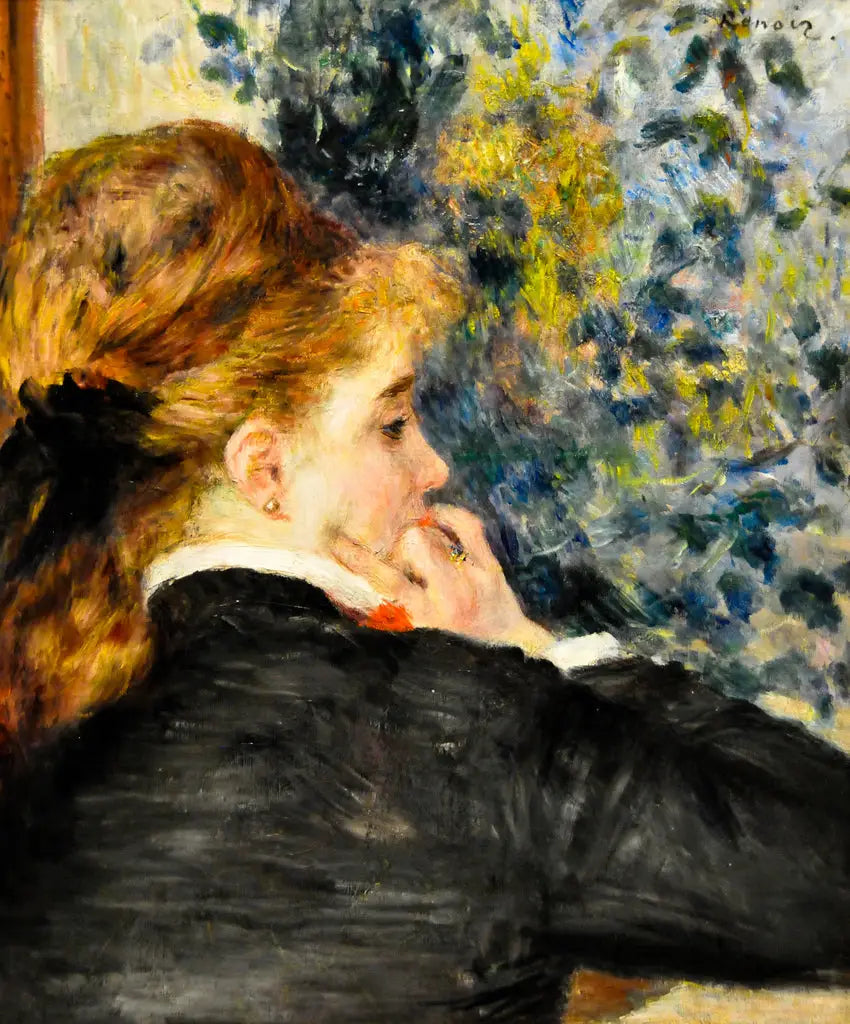 Rêverie - Pierre-Auguste Renoir image 1 tableau peint à l’huile sur toile