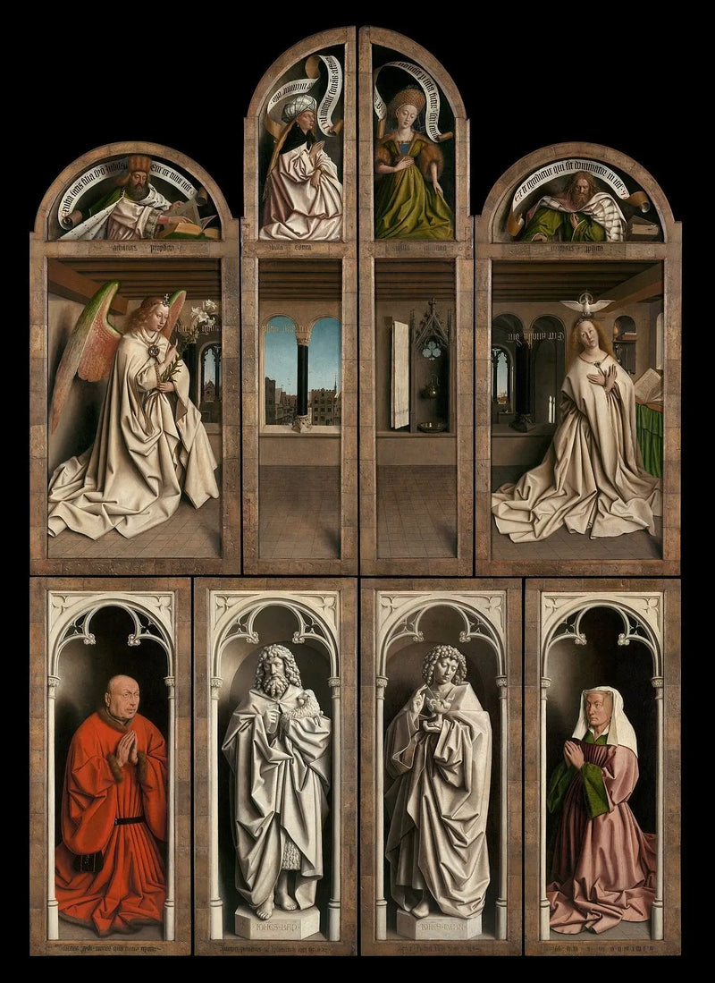 Retro delle persiane. Interno della stanza. - Jan van Eyck