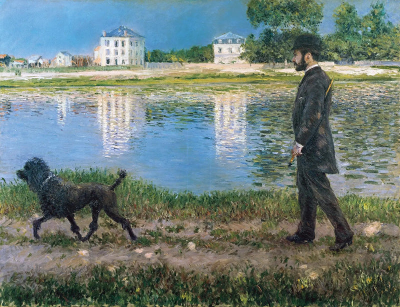 Richard Gallo e il suo cane a Petit Gennevilliers - Gustave Caillebotte