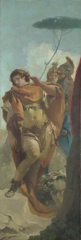 Rinaldo si trasforma in Vergogna dello Scudo Magico - Giovanni Battista Tiepolo