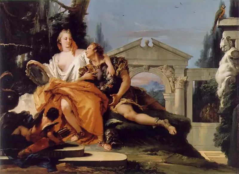 Rinaldo sotto il fascino di Armida - Giovanni Battista Tiepolo