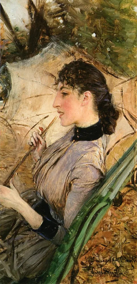 Ritratto di Alaide Banti con l'ombrellino - Giovanni Boldini