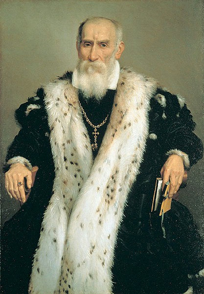 Ritratto di un nobile Albani - Giovanni Battista Moroni image 1 tableau peint à l’huile sur toile