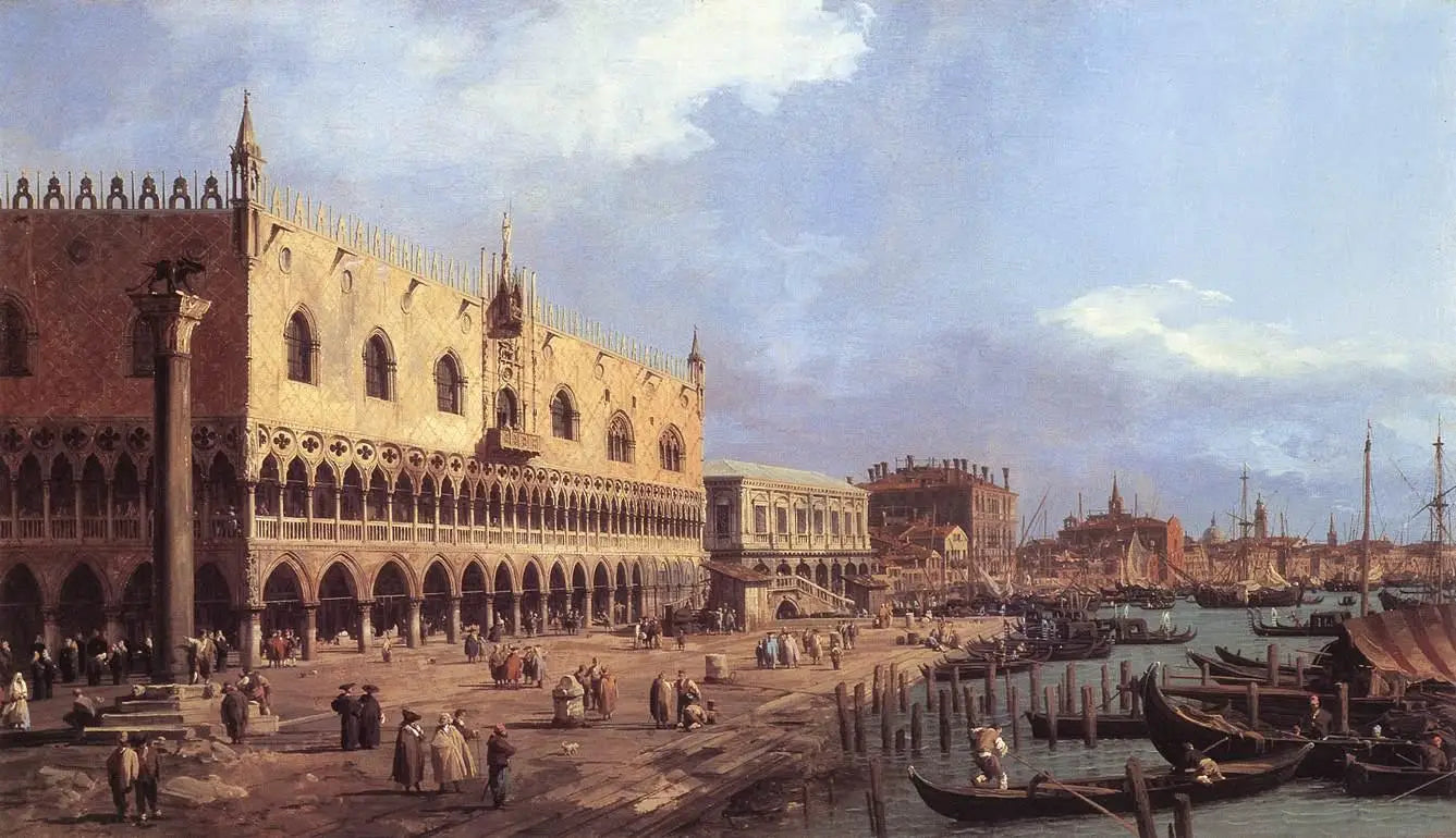 Riva degli Schiavoni vers l’est - Canaletto - Alpha Reproduction