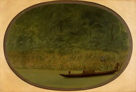 Rivage de l’Uruguay - Réalisation d’un croquis - George Catlin - Alpha Reproduction