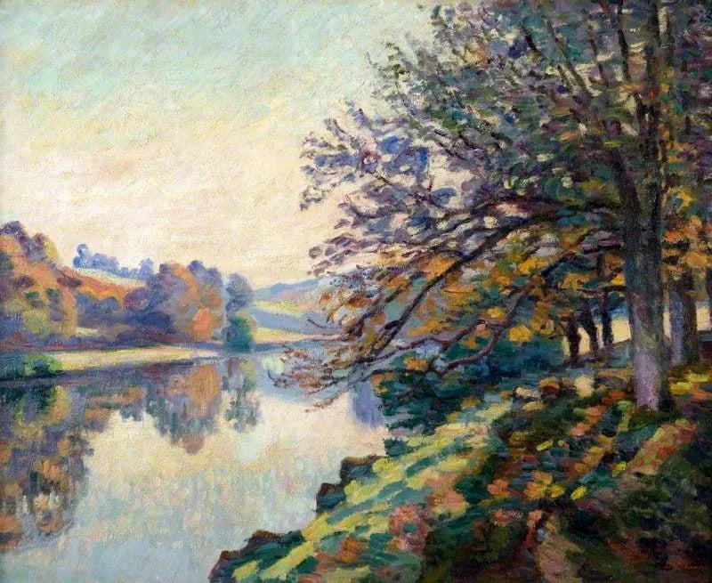 Rive de rivière, autunno - Armand Guillaumin