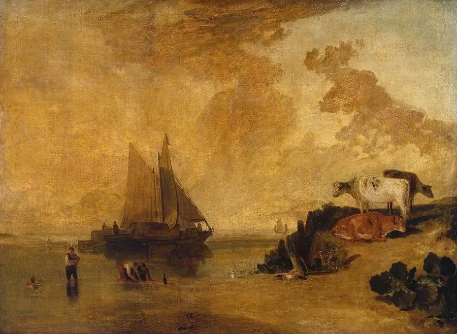Scena fluviale con bestiame - J. M. W. Turner