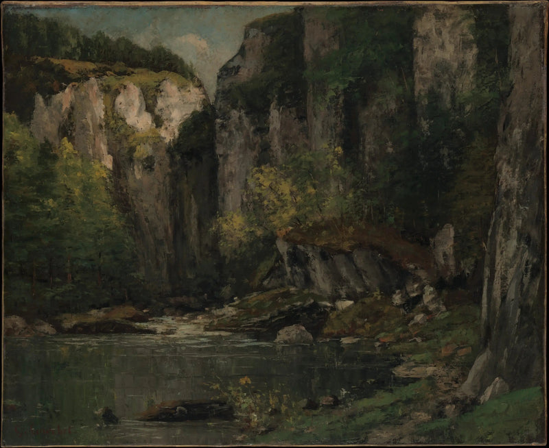 Rivière e rocce - Gustave Courbet