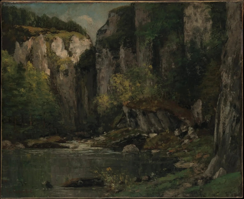 Rivière e rocce - Gustave Courbet