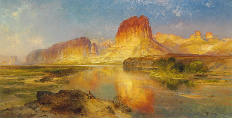Rivière verde del Wyoming - Thomas Moran