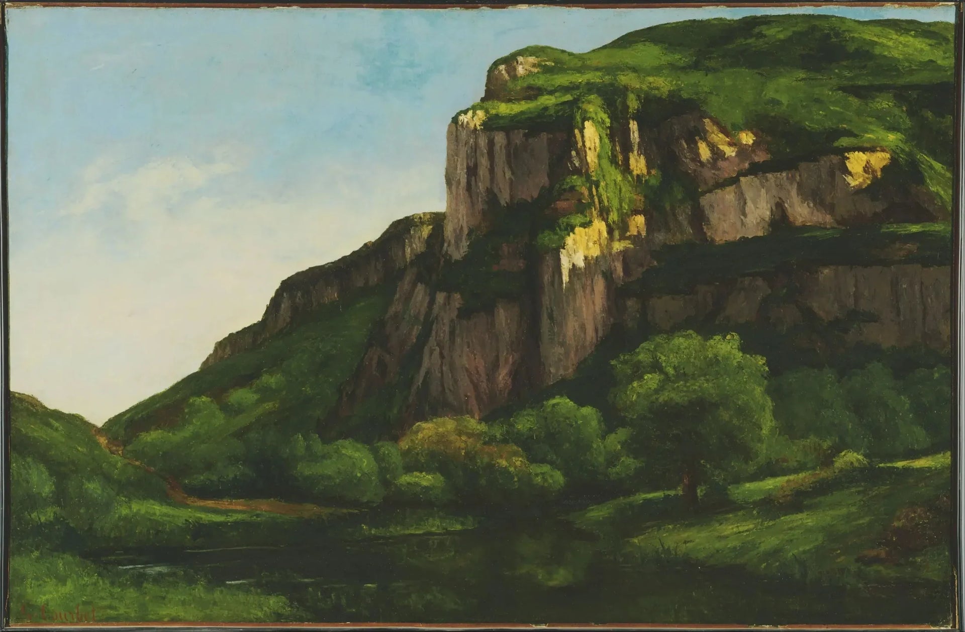 Rochers à Mouthier - Gustave Courbet image 1 tableau peint à l’huile sur toile