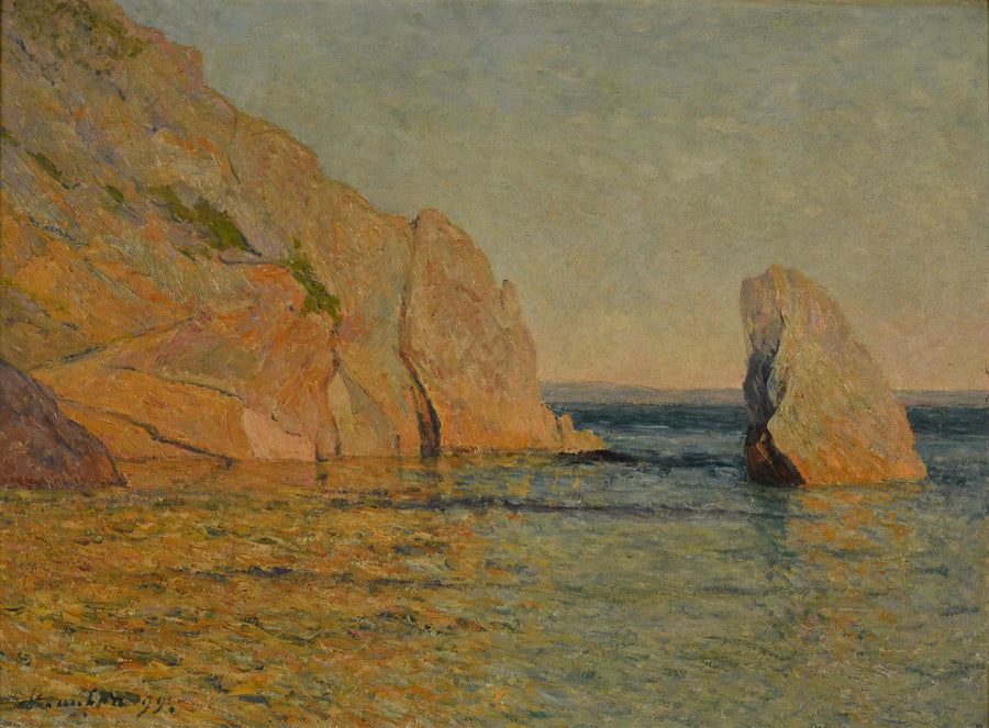 Rocce al tramonto - Maxime Maufra