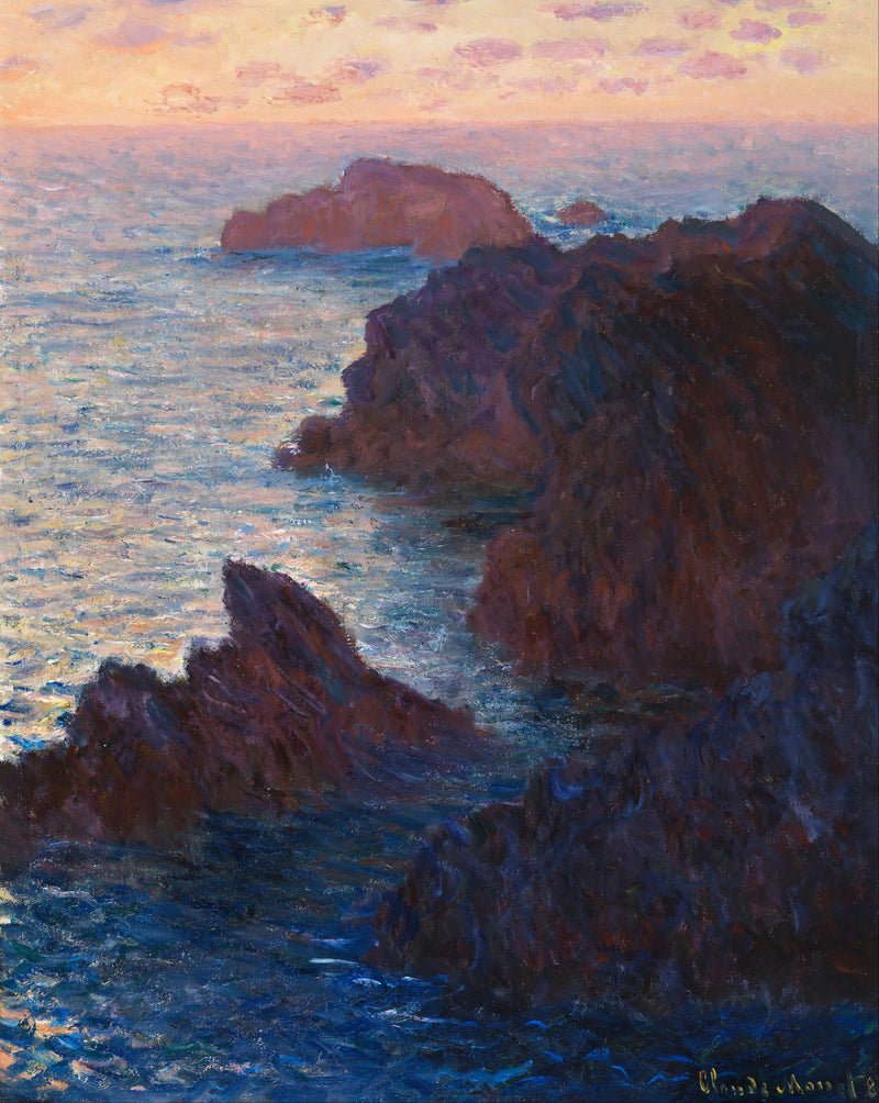 Rocce a Belle-Île, Port-Domois W1101 - Claude Monet