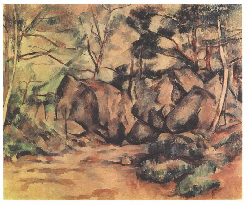 Rocce nel bosco - Paul Cézanne