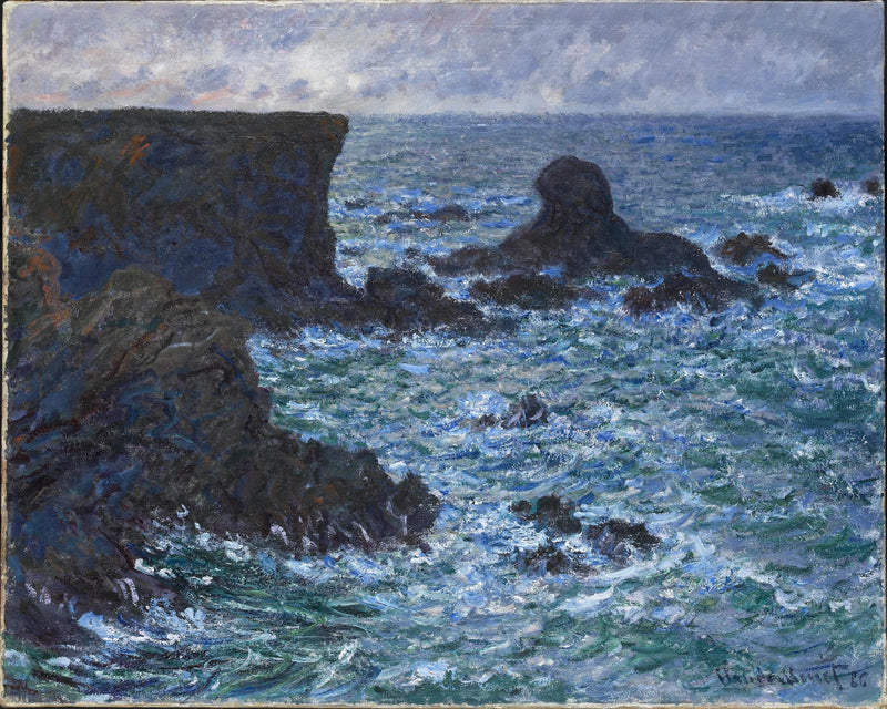 Rocce a Port-Coton, Lion Rock W1091 - Claude Monet