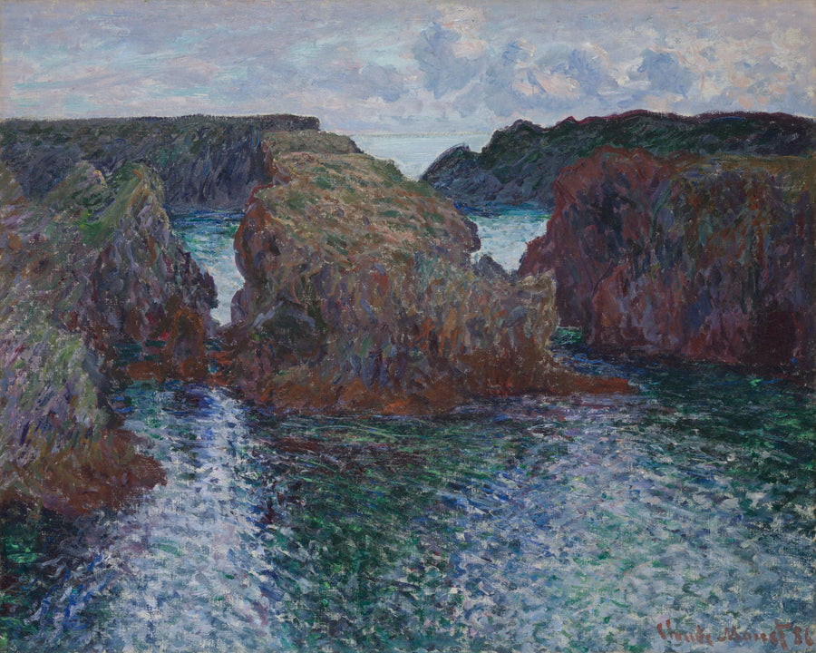 Les Rochers a Port-Goulphar, Belle-Île W1095 - Claude Monet