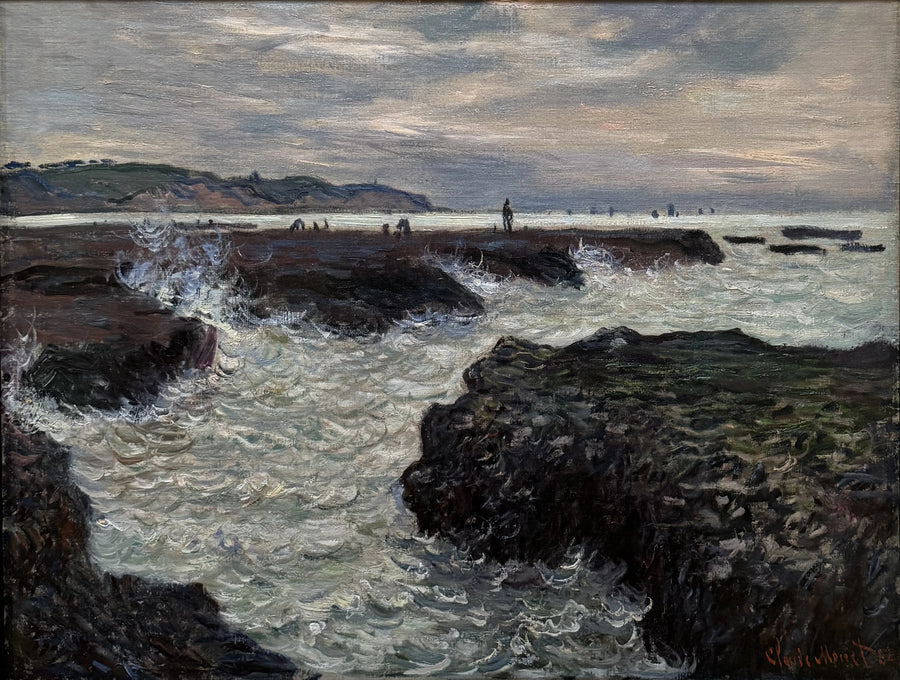 Le Scogliere a Pourville, bassa marea. - Claude Monet