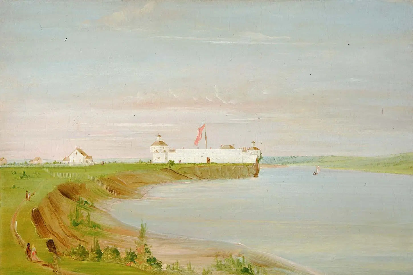 Rock Island garnison des États-Unis - George Catlin - Alpha Reproduction