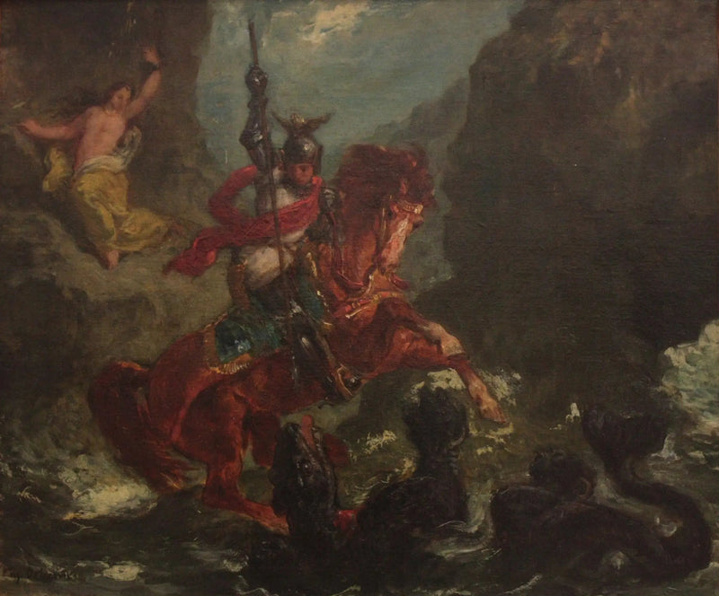 Roger che libera Angelica - Eugène Delacroix