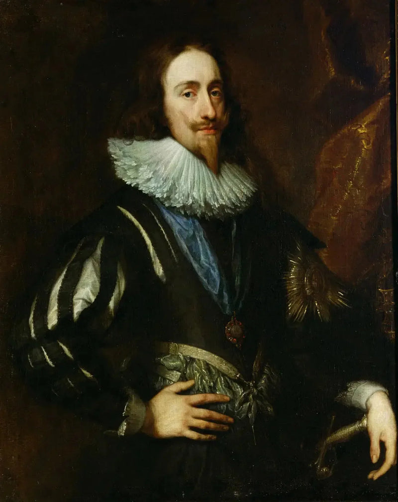Re di Inghilterra Carlo I (1600-1649), ritratto a tre quarti - Antoine van Dyck