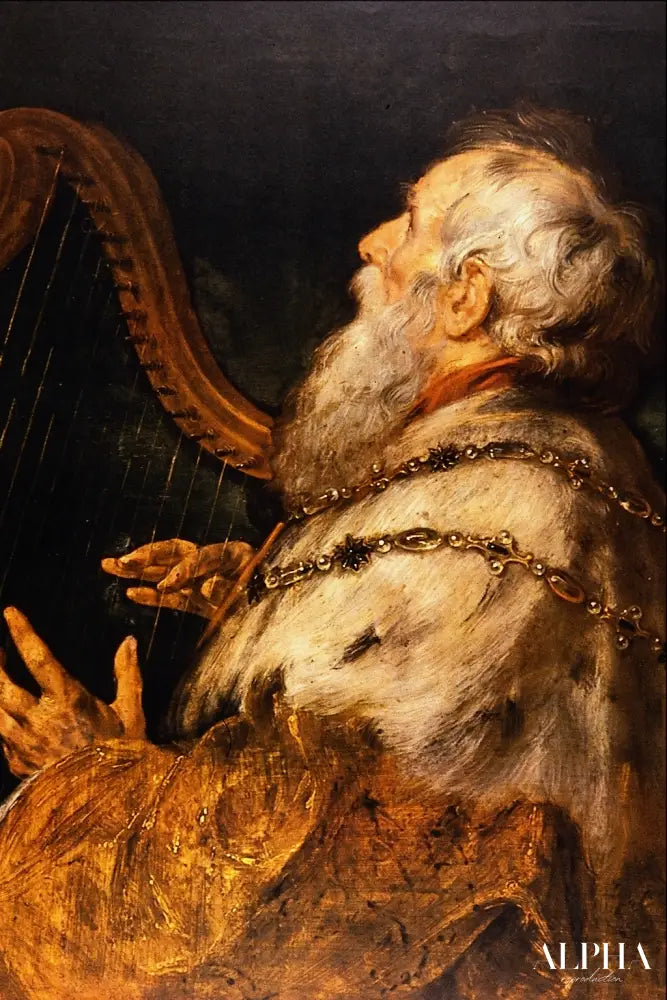 Roi David, l'harpe sans peine - Peter Paul Rubens - Reproductions de tableaux et peintures haut de gamme