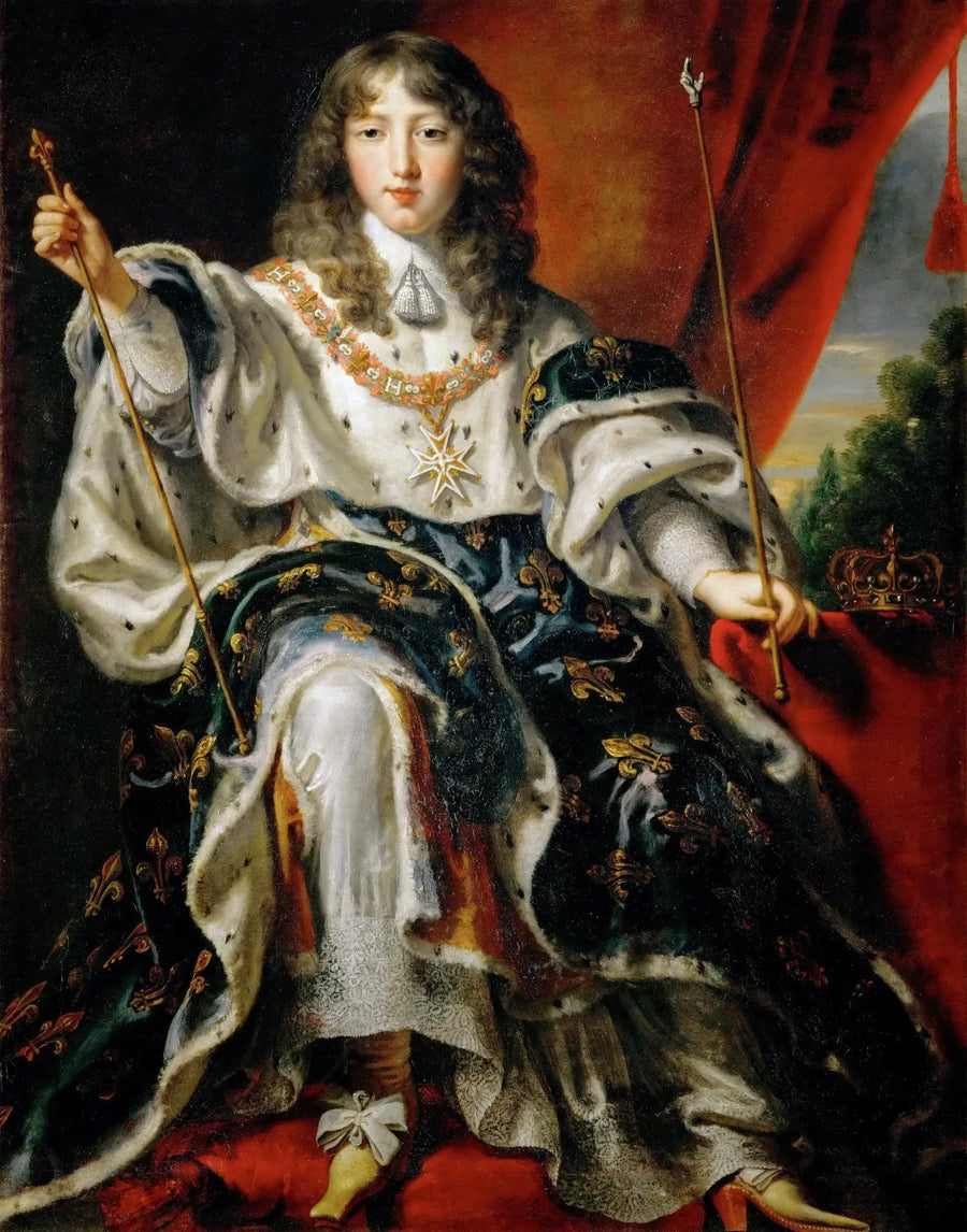 Reproduzione di un dipinto di Re Luigi XIV (1638-1715) di Francia - Juste d'Egmont