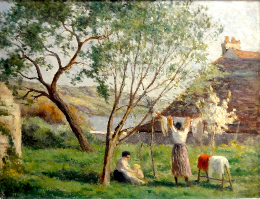 Rolleboise, il giardino della primavera - Maximilien Luce