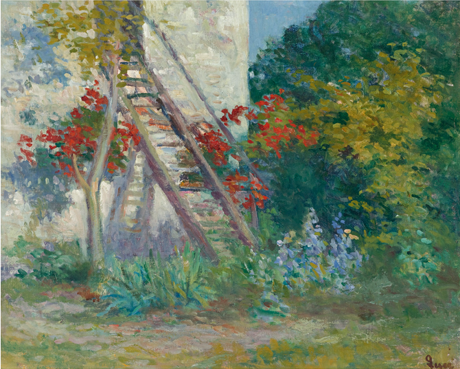 Rolleboise, l'escaliers de l'atelier - Maximilien Luce