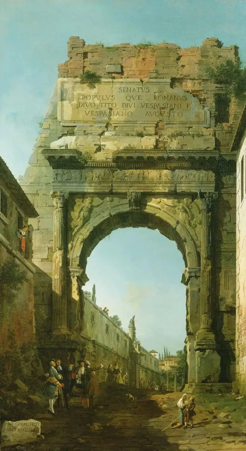 Roma : l'Arco di Tito - Canaletto