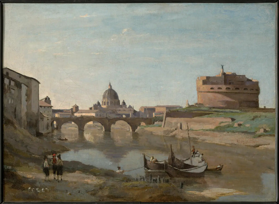 Roma, il castello Sant'Angelo - Jean-Baptiste Camille Corot