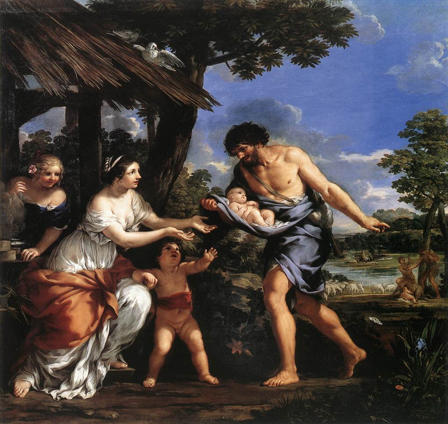 Romolo e Remo raccolti da Faustulo - Pietro da Cortona