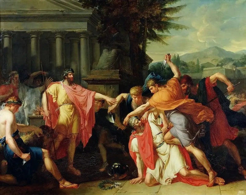 Romulus che fa uccidere Tazio - Anne-Louis Girodet