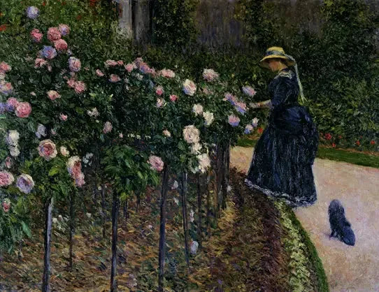 Rose nel giardino a Petit Gennevilliers - Gustave Caillebotte