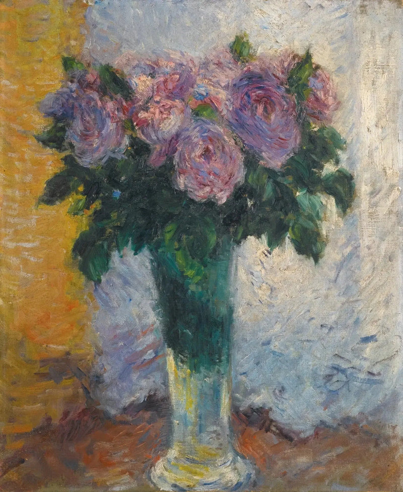 Rose in un vaso - Gustave Caillebotte