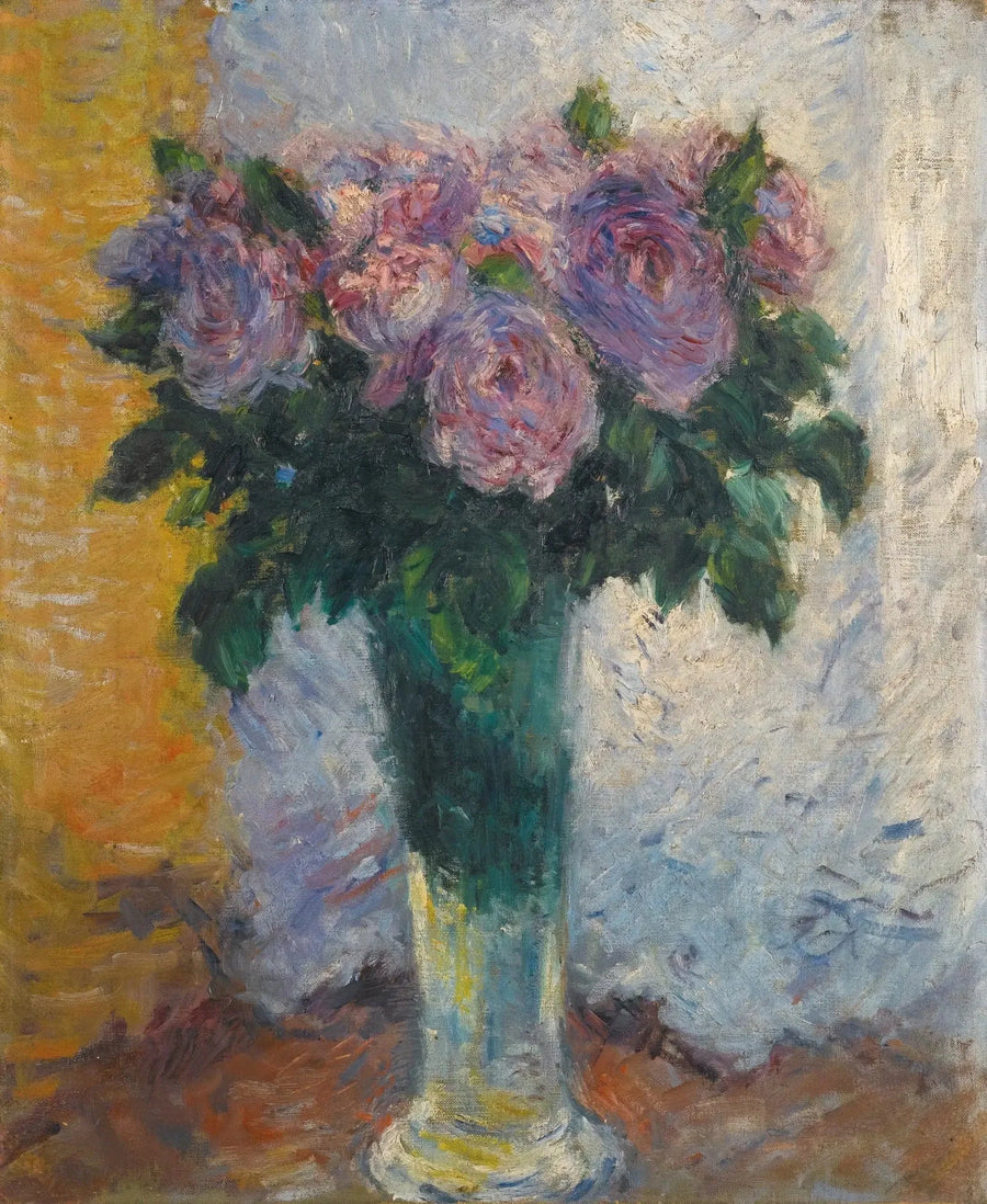 Rose in un vaso - Gustave Caillebotte