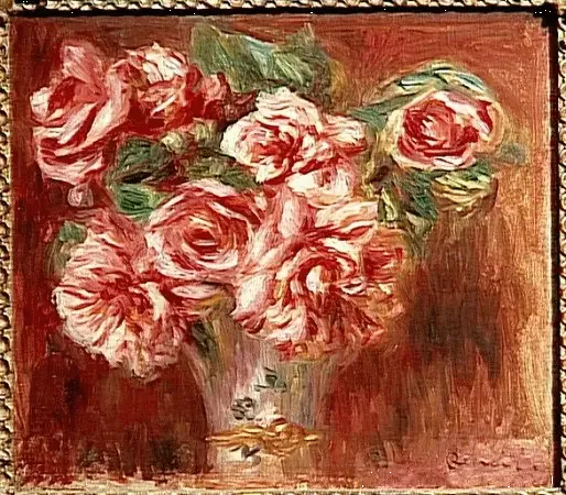 Rose in un vaso - Pierre-Auguste Renoir