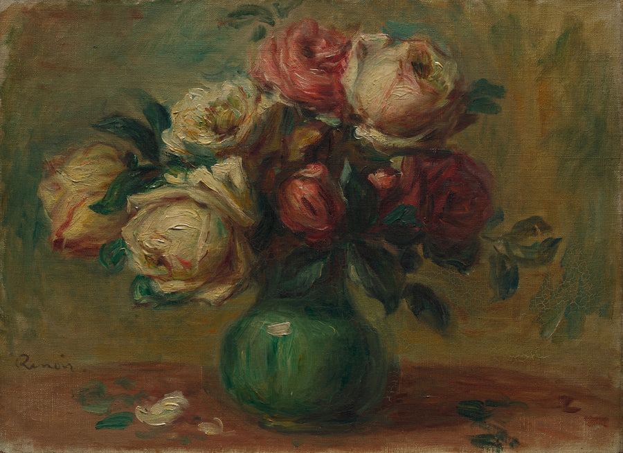 Rose in un vaso - Pierre-Auguste Renoir