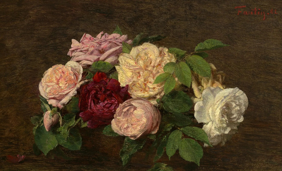 Rose di Nizza su un tavolo - Henri Fantin-Latour