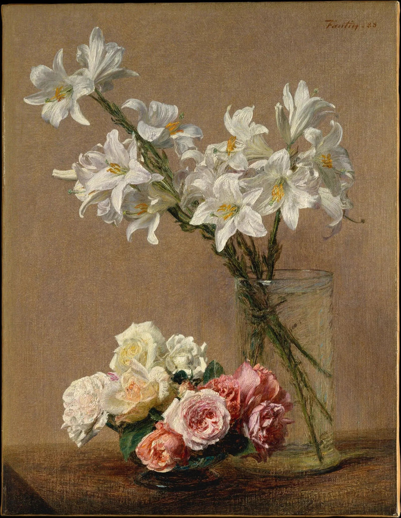 Rose e gigli - Henri Fantin-Latour