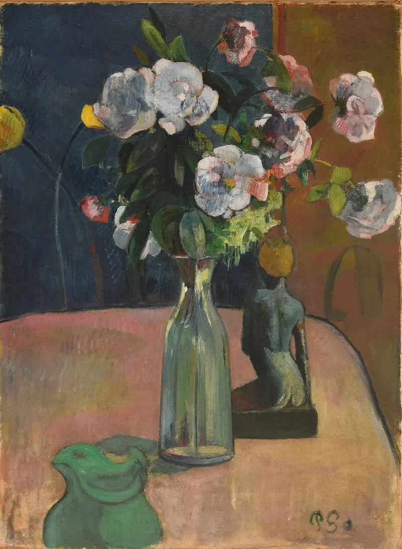 Rose e statuetta - Paul Gauguin