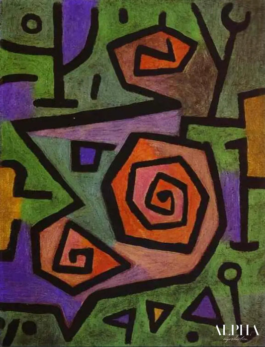 Roses héroïques - Paul Klee - Reproductions de tableaux et peintures haut de gamme