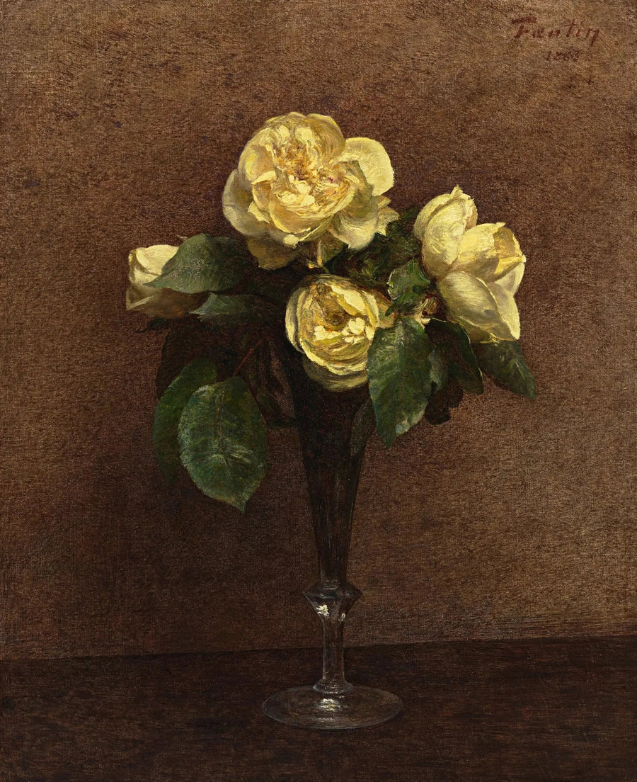 Rose gialle, Maréchal Niel - Henri Fantin-Latour