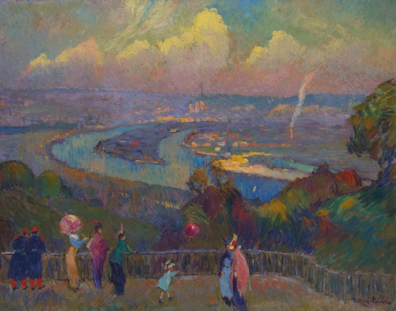 Rouen, La Seine, vista dalle alture di Caudebec - Robert Antoine Pinchon