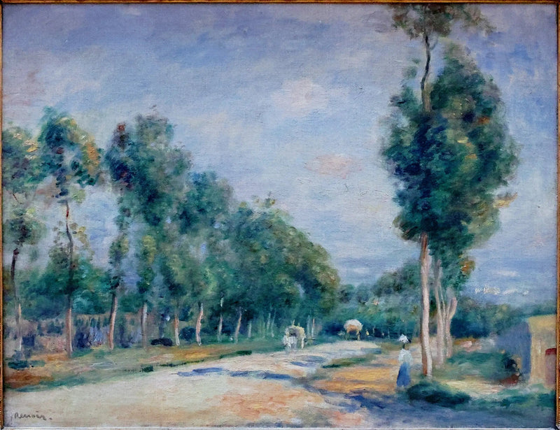 Via di Versailles a Louveciennes - Pierre-Auguste Renoir